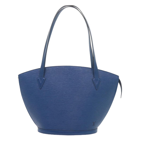 Louis Vuitton Saint Jacques Blue Leather Shoulder Bag