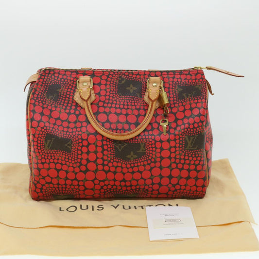 Louis Vuitton Speedy 30 Boston Bag Red Kusama Yayoi