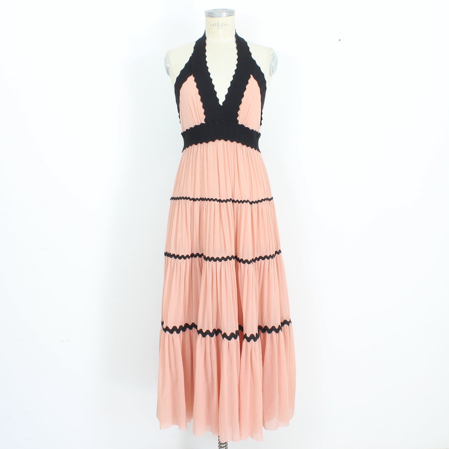 Jean Paul Gaultier Soleil Pink Fuzzi Long Dress 2000s