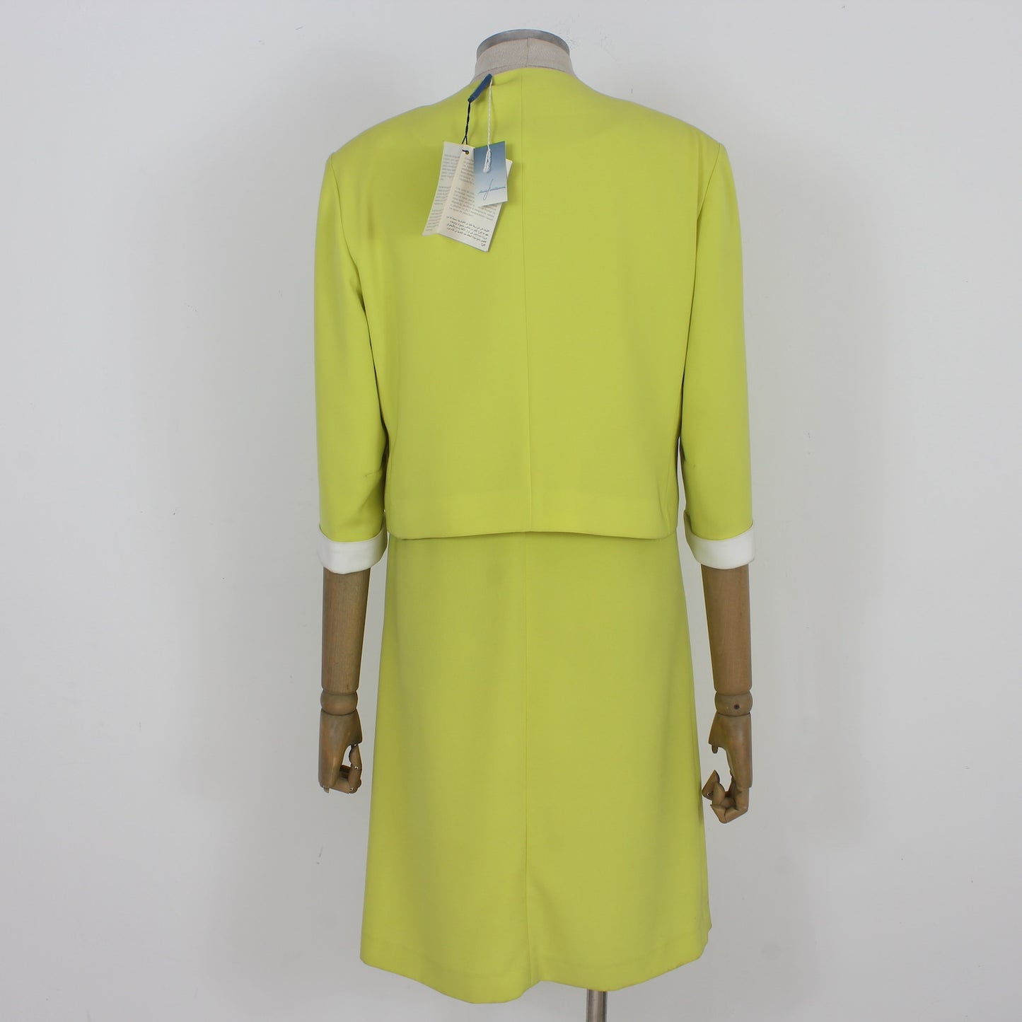 Mario Pucci Cecconi Green Elegant Suit Dress Vintage 1990s