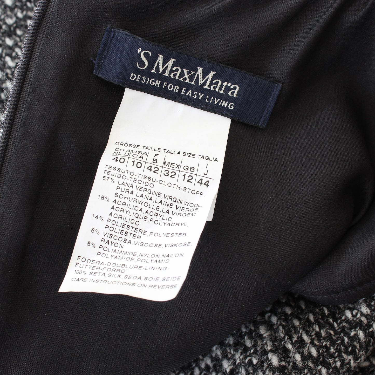 Max Mara Gray Dress Suit Jacket Vintage