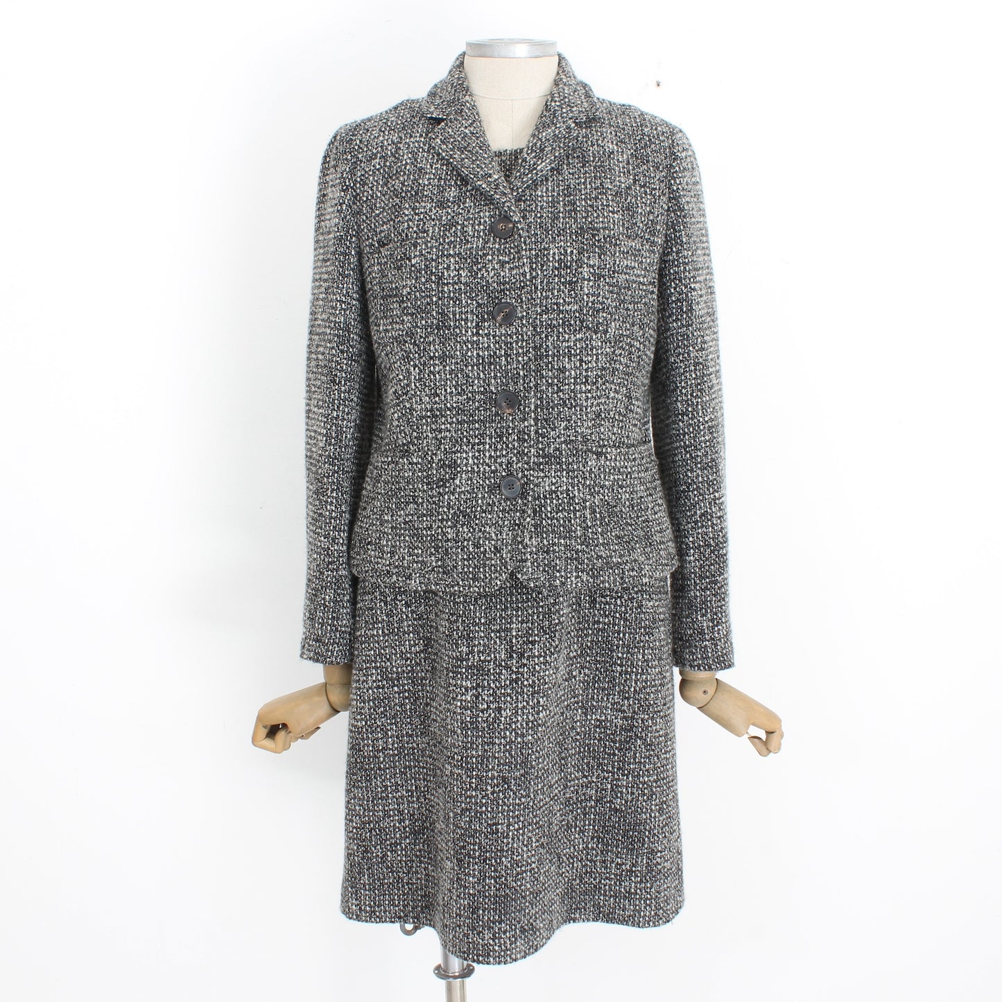 Max Mara Gray Dress Suit Jacket Vintage