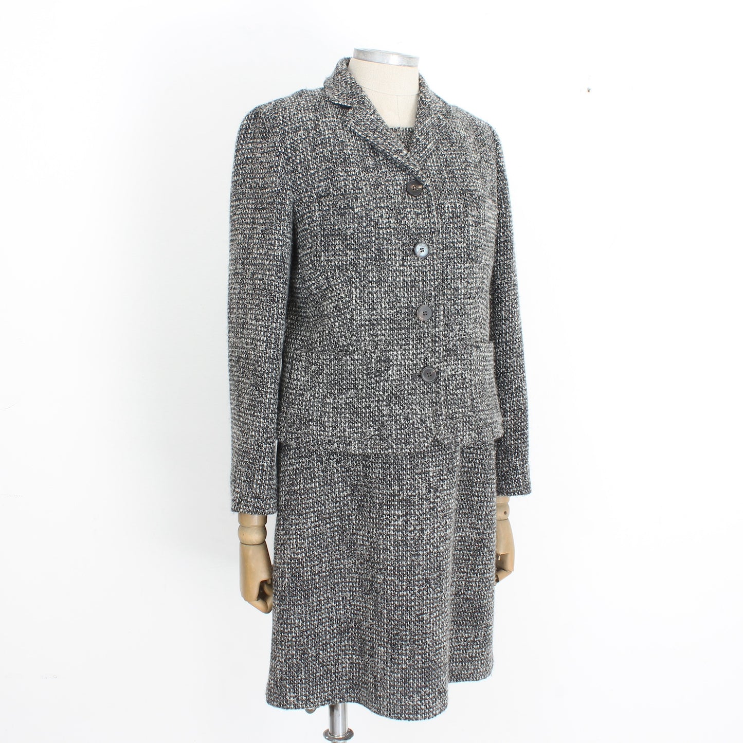 Max Mara Gray Dress Suit Jacket Vintage