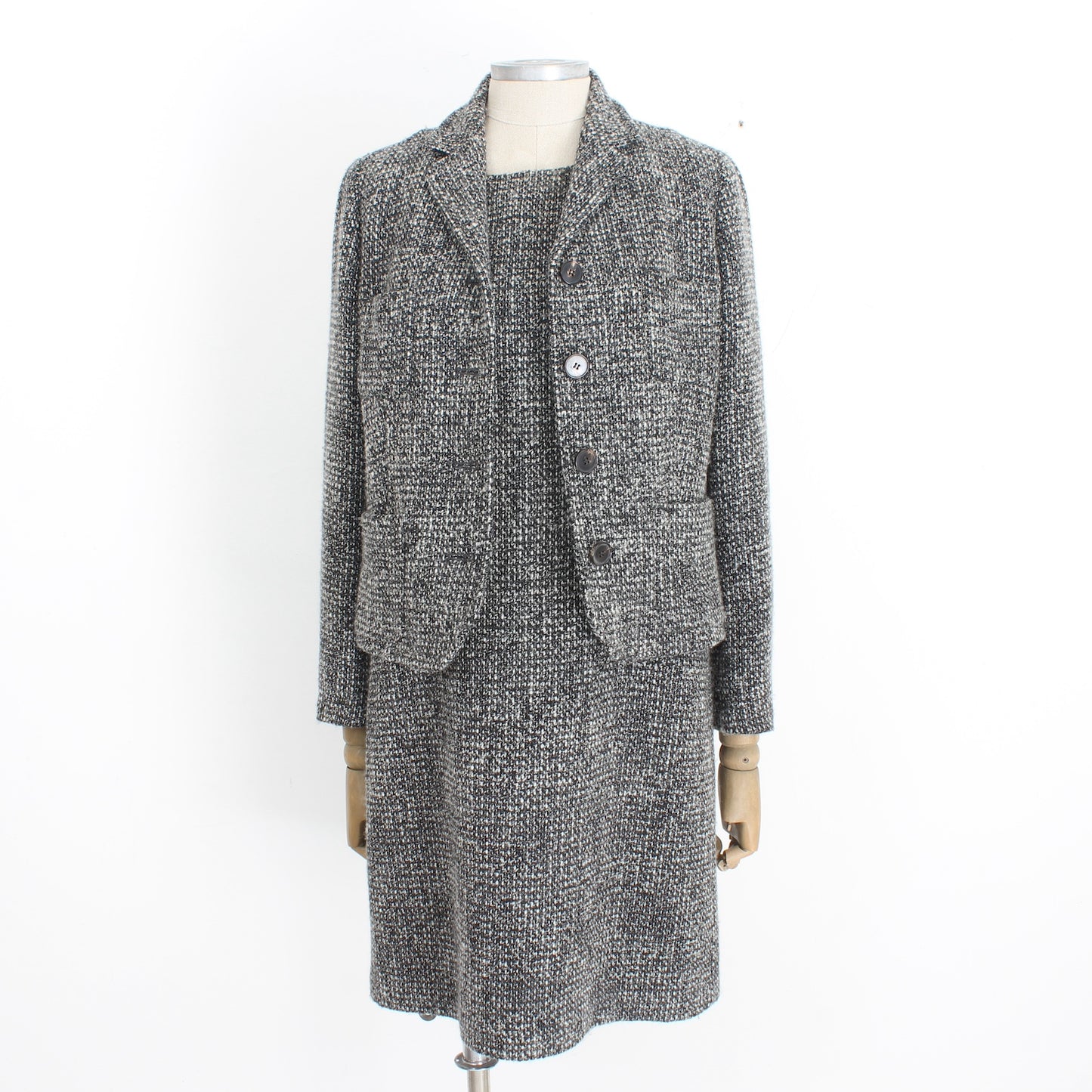 Max Mara Gray Dress Suit Jacket Vintage