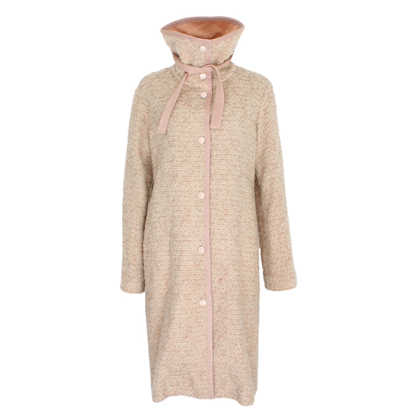 Missoni Beige Wool Boucle Coat Vintage