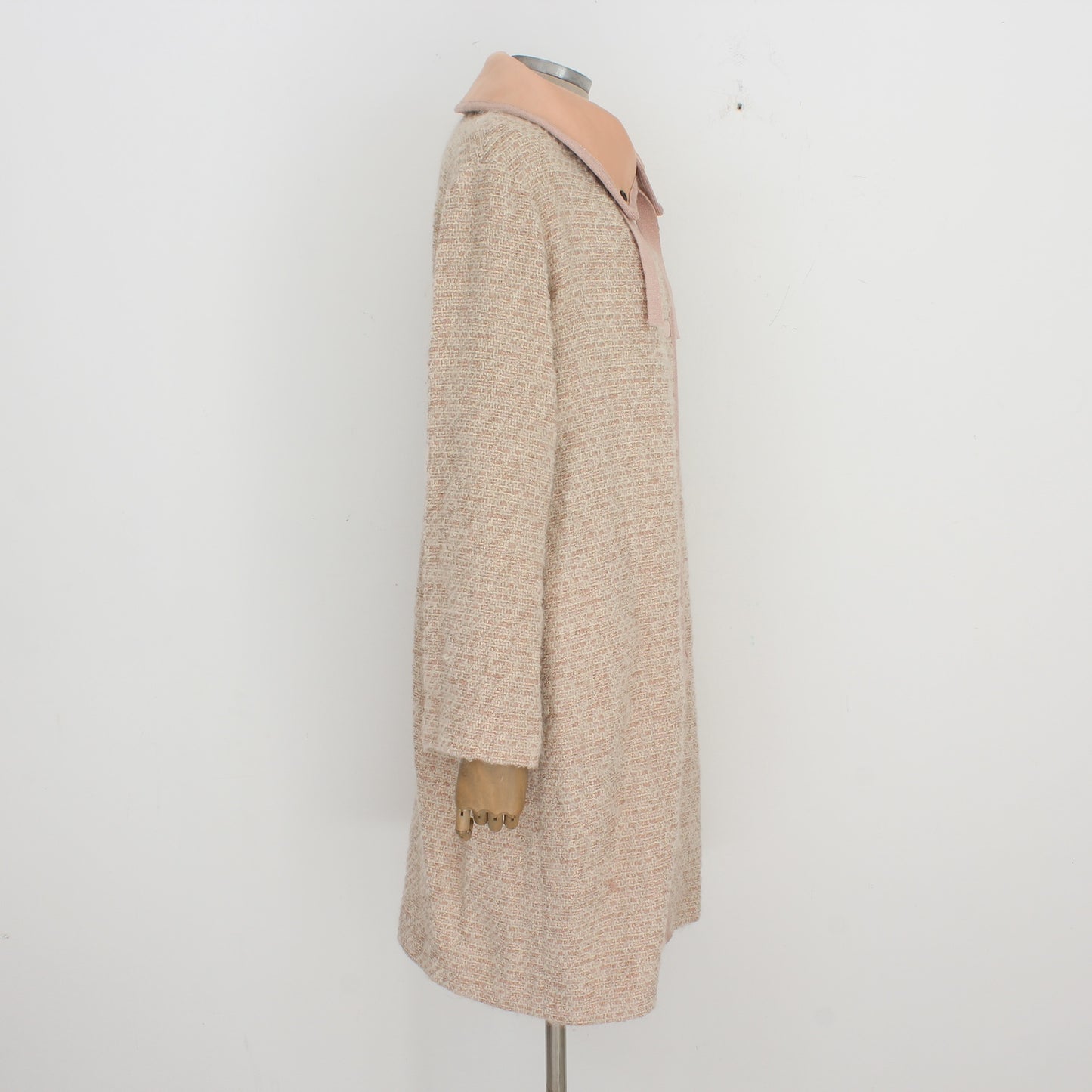 Missoni Beige Wool Boucle Coat Vintage