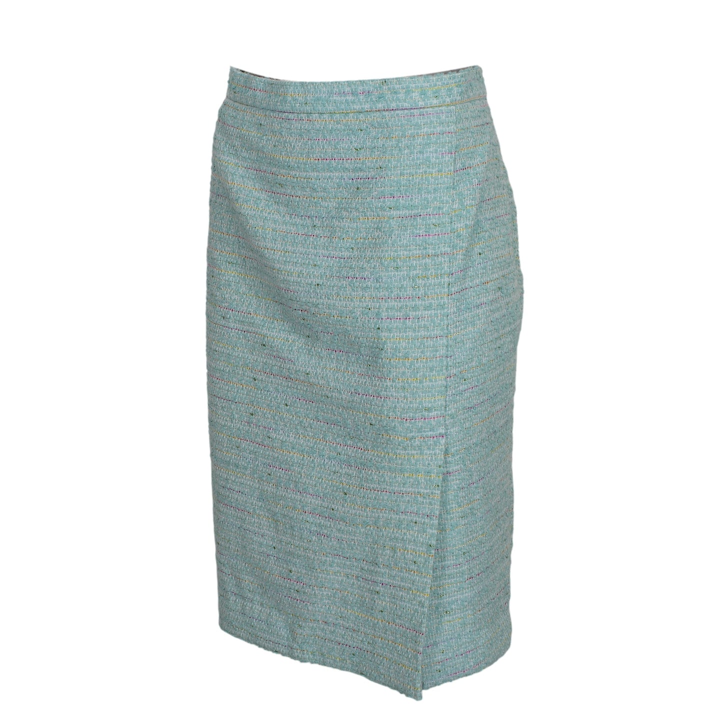 Moschino Light Blue Cotton Boucle Short Skirt 2000s