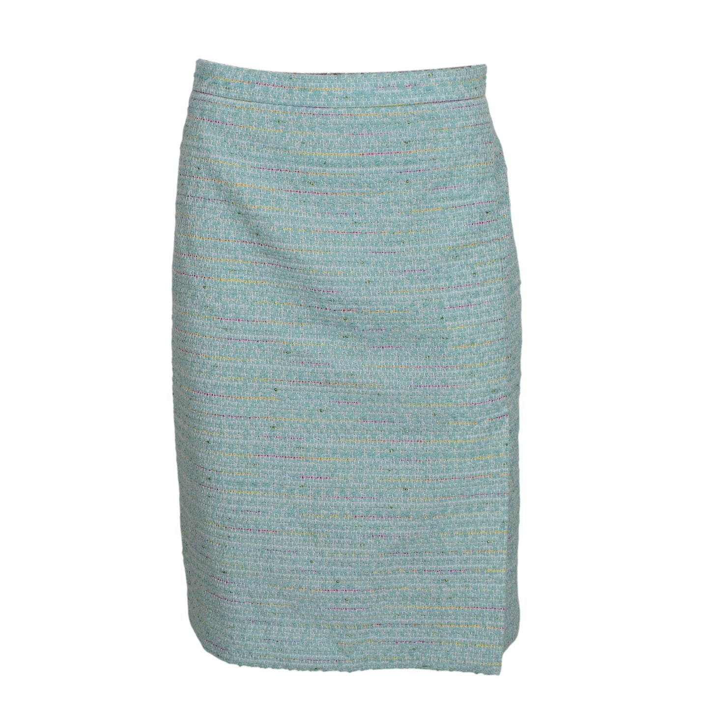 Moschino Light Blue Cotton Boucle Short Skirt 2000s