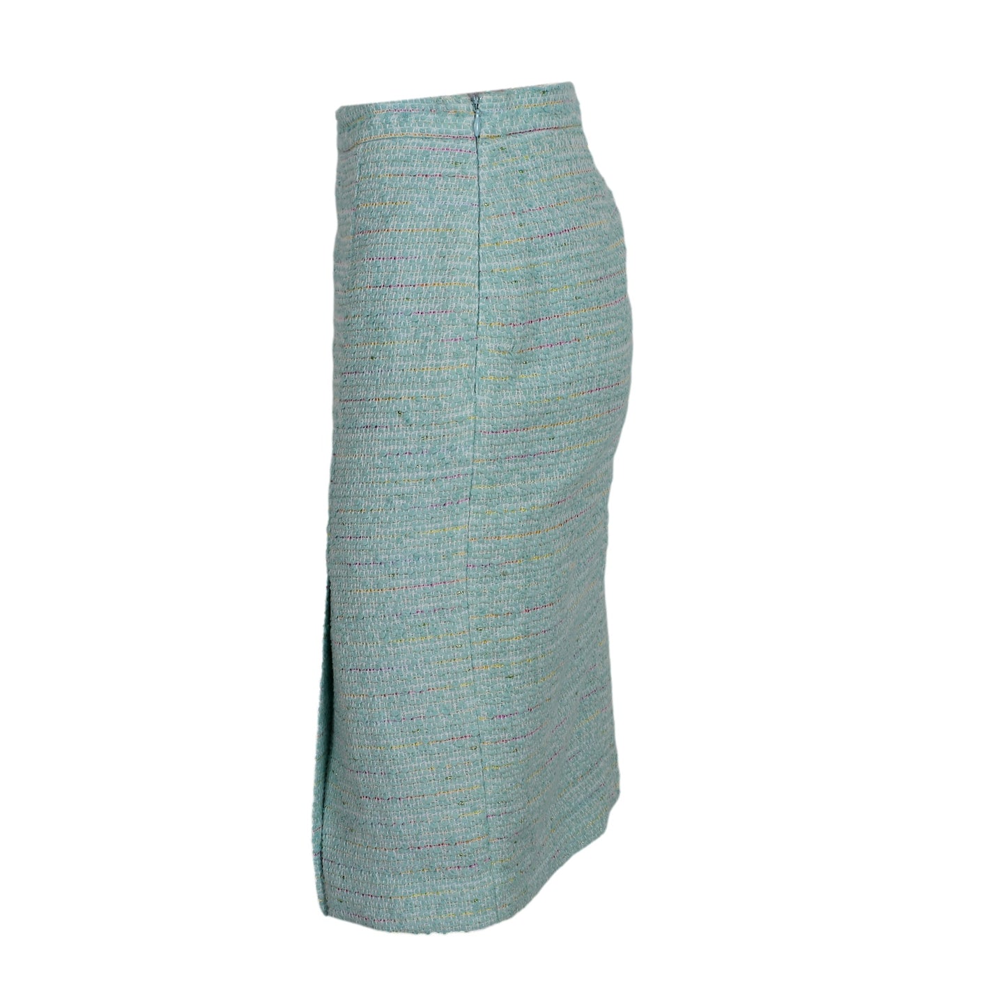 Moschino Light Blue Cotton Boucle Short Skirt 2000s