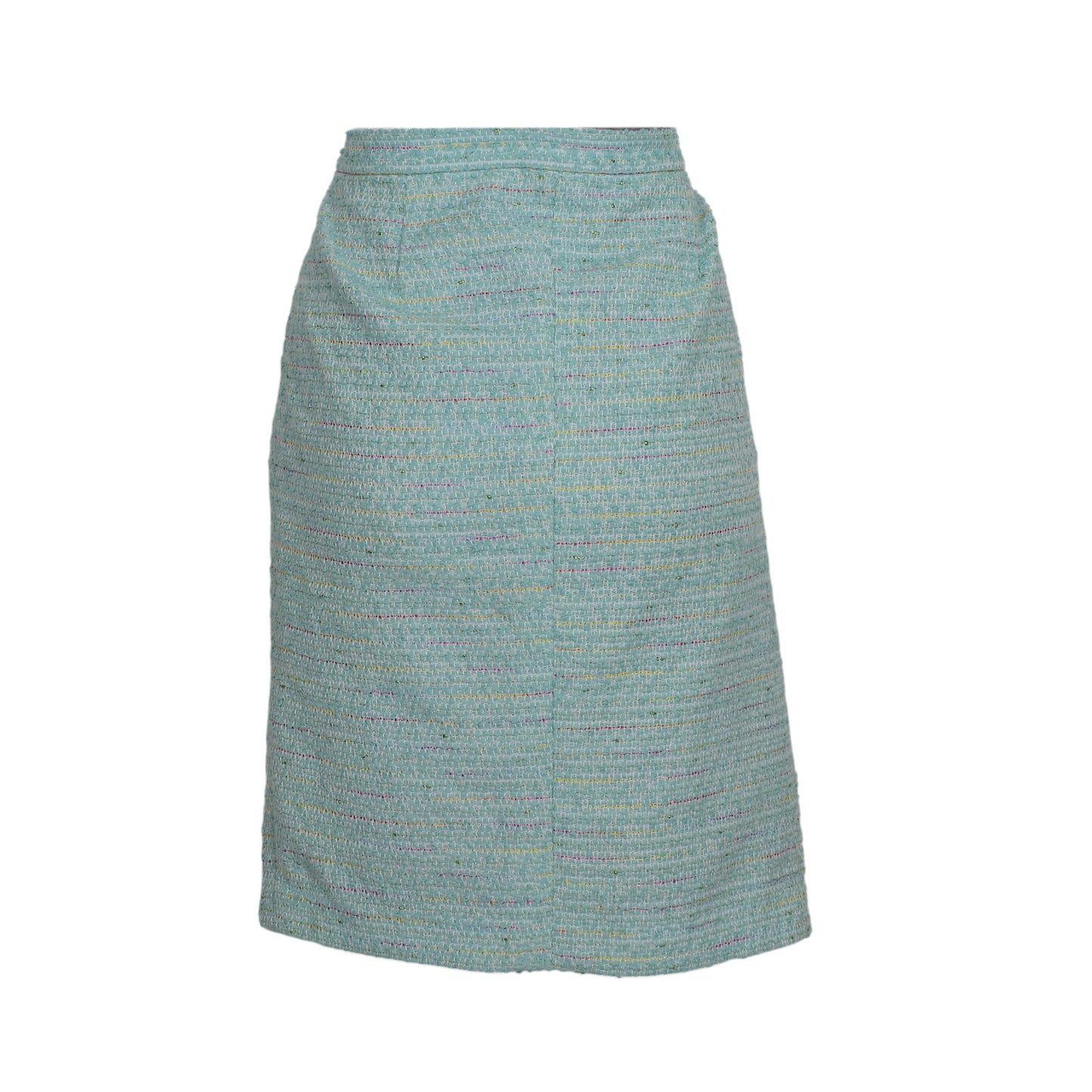 Moschino Light Blue Cotton Boucle Short Skirt 2000s