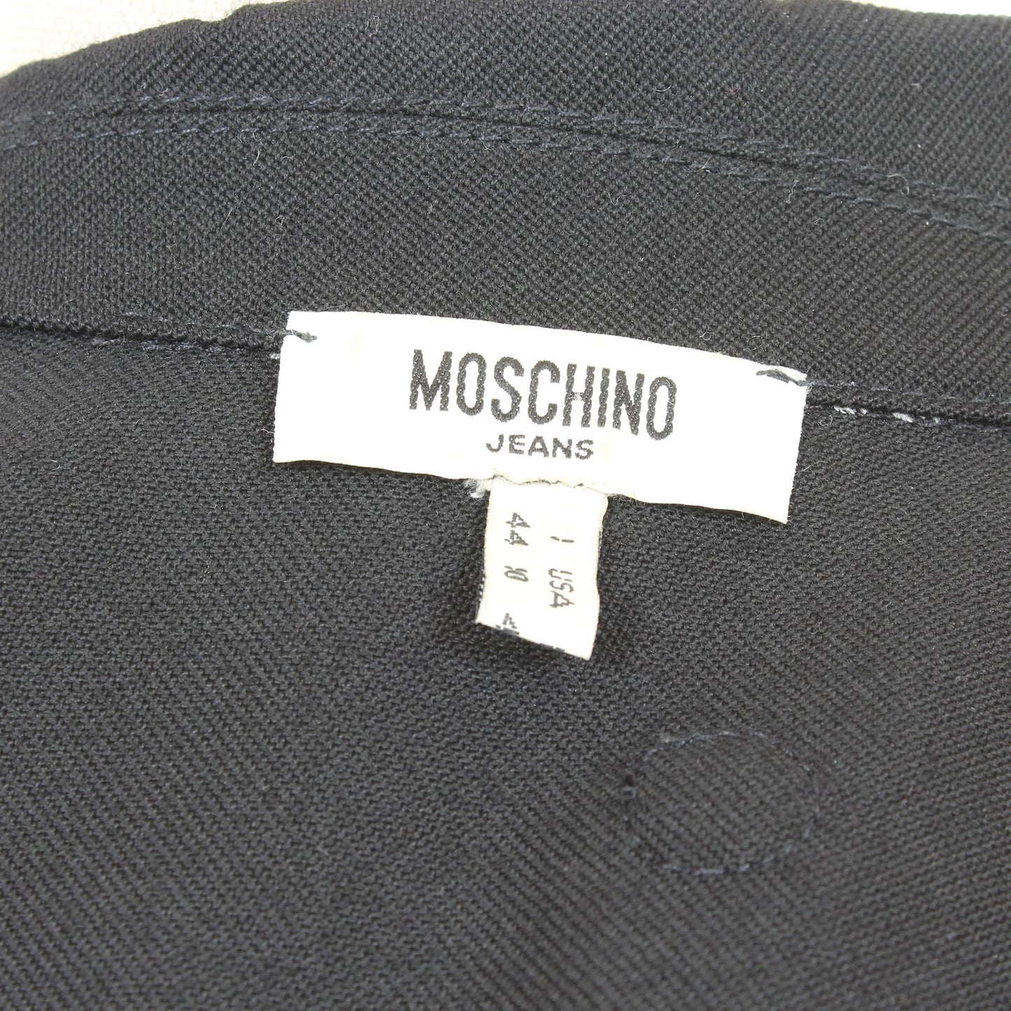 Moschino Black Mirror Blazer Jacket 2000s