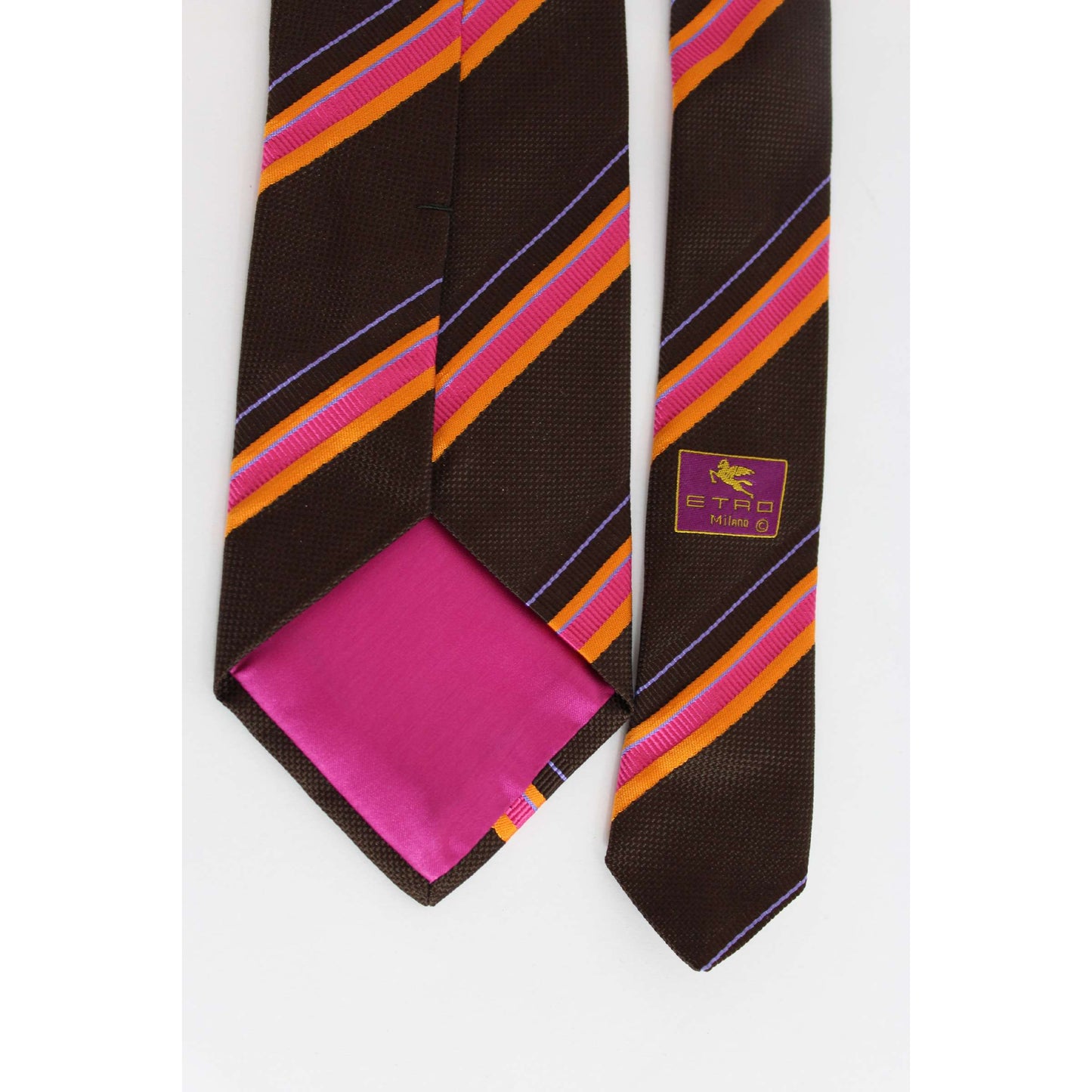 Etro Brown Vintage Silk Tie