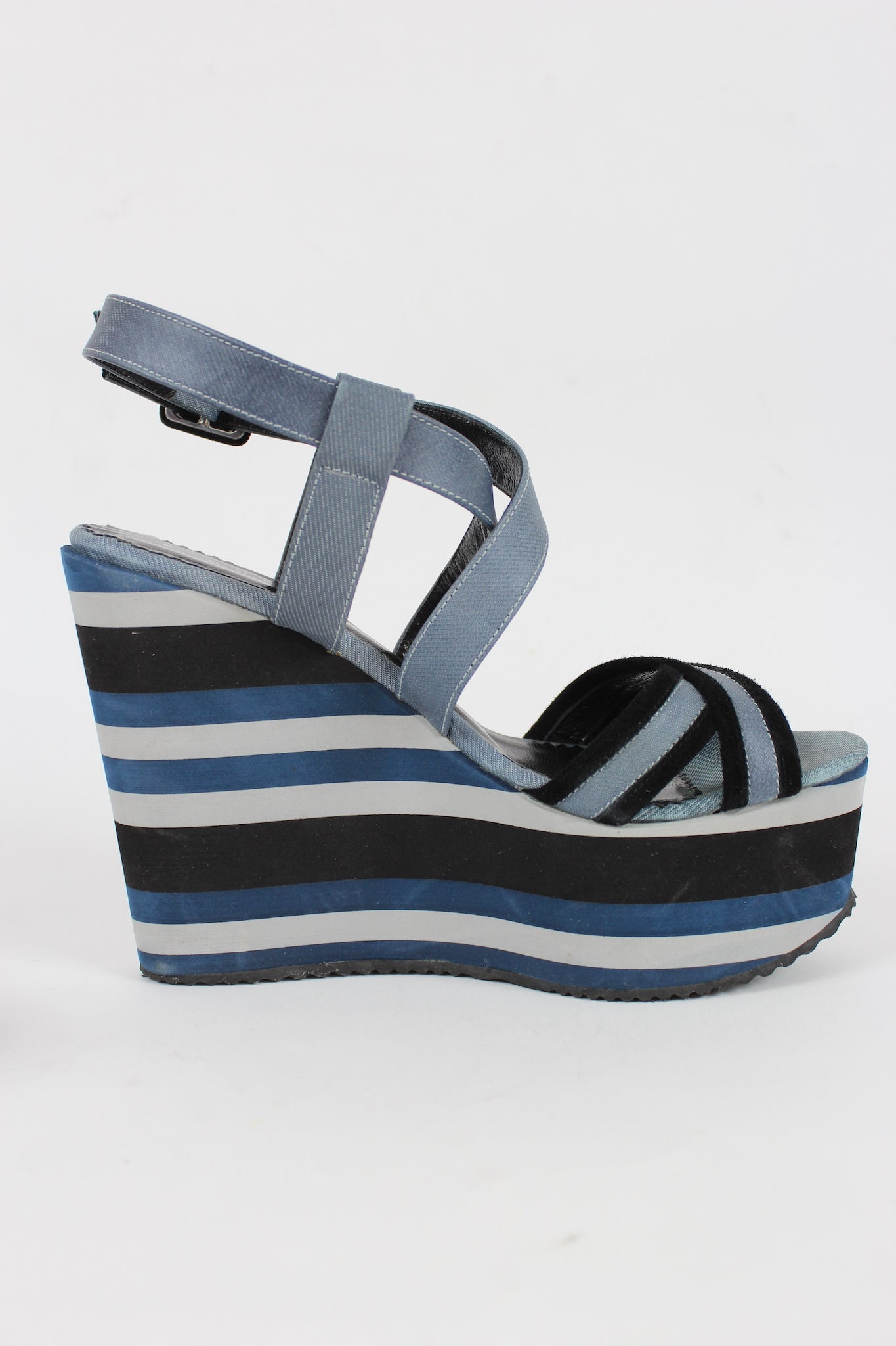 Scarpe on sale zeppa blu